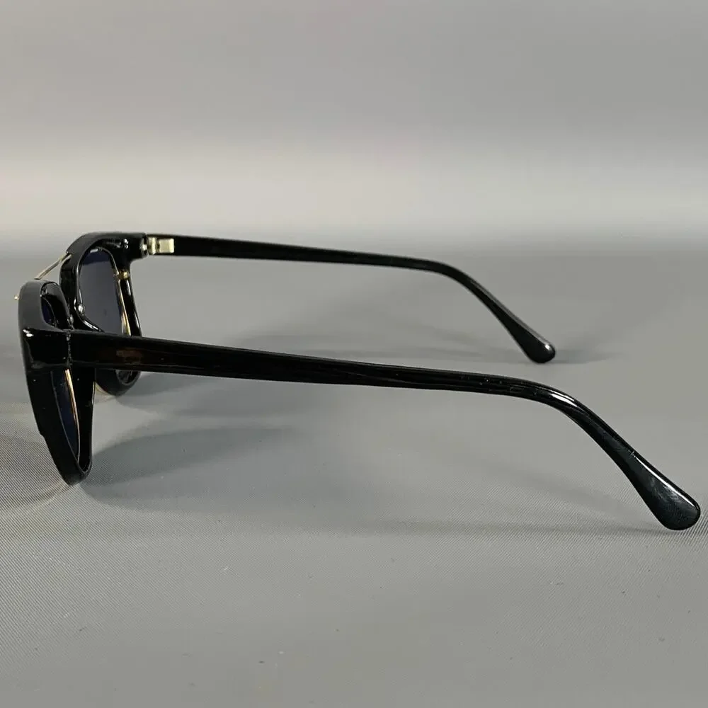 ORIENT EXPRESS Black Gold Acetate Sunglasses